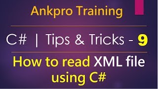 C tips and tricks 9  How to read XML file using C  Xml Document  Xml Text Reader  SystemXml [upl. by Yanrahs]