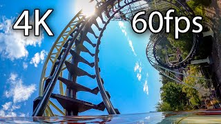 Corkscrew front seat onride 4K POV 60fps Silverwood Theme Park [upl. by Fredenburg837]