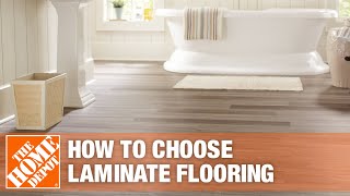 Types of Laminate Flooring  The Home Depot [upl. by Dahsraf849]