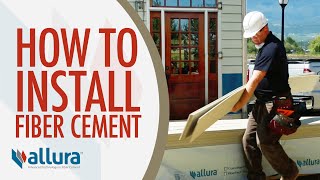 How To Install Fiber Cement Siding  Allura USA [upl. by Asena537]