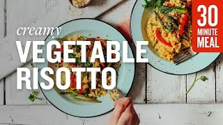 Creamy Vegetable Risotto  Minimalist Baker Recipes [upl. by Irrot]