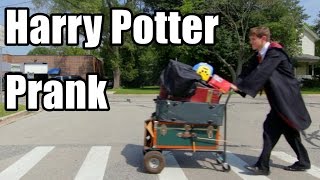 Harry Potter Platform 9 and Three Quarters Prank [upl. by Stevens]