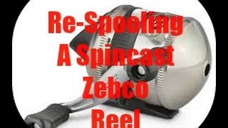 How to Change line on a Zebco Fishing Reel [upl. by Nosnarb]