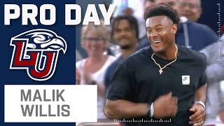 Malik Willis FULL Pro Day Highlights Every Throw [upl. by Hillari]