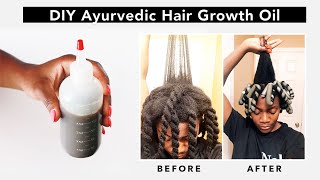 DIY  Ayurvedic Hair Oil for EXTREME Natural Hair Growth [upl. by Georgina554]