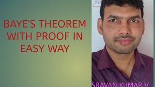 PROBABILITY IN TELUGU5 BAYES THEOREM [upl. by Anaahs]