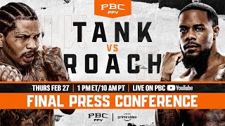 Tank vs Roach FINAL PRESS CONFERENCE  TankRoach [upl. by Dowd206]