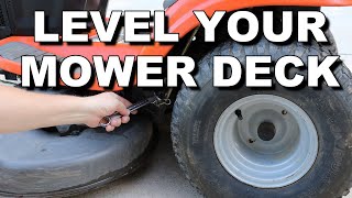 Level Your Mower Deck [upl. by Lib]