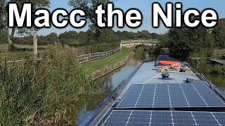 196 Narrowboat journey onto the Macclesfield canal from the end of the Caldon [upl. by Athalie]