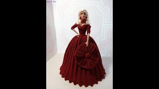 robe crochet pour barbie [upl. by Tybald457]