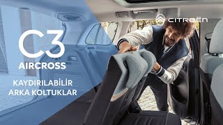 Citroen C3 Aircross  Kaydırılabilir Arka Koltuklar [upl. by Alue]