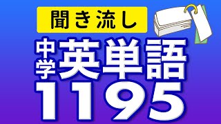 中学3年分の英単語1195 中学英語 聞き流し リスニング【017】 [upl. by Banerjee]