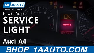 How to Reset Service Light 0409 Audi A4 [upl. by Llenil]