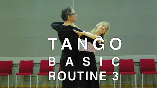 How to Dance Tango  Basic Routine 3 [upl. by Strenta638]