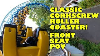 Corkscrew Roller Coaster Multi Angle POV Toshimaen Tokyo Japan [upl. by Crispen]