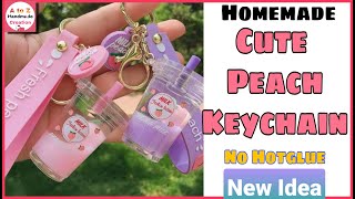 DIY Keychainhow to make keychain at homehomemade keychain ideashomemade cute keychain with paper [upl. by Ajiak]