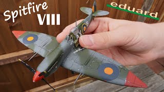 Spitfire HF Mk VIII  Eduard 172  FULL BUILD [upl. by Ogawa830]