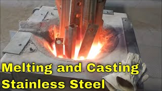 Casting and Pouring Stainless Steel Parts at the Foundry [upl. by Erodroeht]