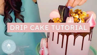 How To Decorate A Drip Cake  Georgias Cakes [upl. by Carhart739]