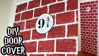 DIY Platform 9 34 door cover Harry Potter [upl. by Retlaw]