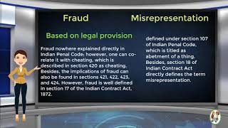 What is Difference Between Fraud amp Misrepresentation [upl. by Spratt79]