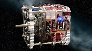 Gyroscopic Inertia Pulse Motor Generator DEMO  3 new inventions  one machine [upl. by Anaihs]