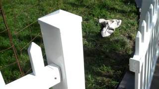 VERANDA white Vinyl Fence Bracket [upl. by Anaek693]