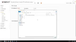 Hanwha Techwin quotHow toquot setup the FTP client with Wisenet X series Cameras [upl. by Tymes]