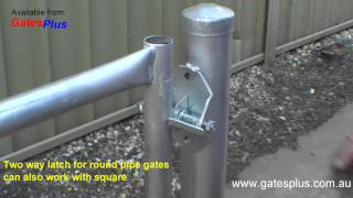 Gate Latch 2 way for round pipe and square [upl. by Cerelia]