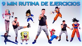 9 Min de ejercicios para NIÑOS en Casa BOOMBEAT 🔥 KIDS Workout at home 🔥 Rutina Superhero fitness 🏆 [upl. by Chryste]