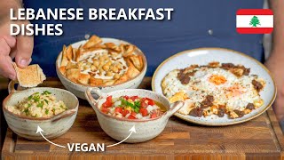 4 AMAZING Lebanese Breakfast Dishes [upl. by Ihel930]