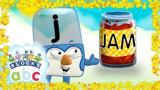 Alphablocks  J is for JAM 🍓  Phonics  Learn to Read  Cartoons for Kids [upl. by Agnizn]