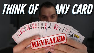 The Most FAMOUS MindReading Card Trick Revealed Mentalism Tutorial [upl. by Hnoj]