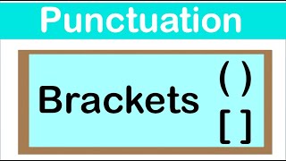 PARENTHESES amp SQUARE BRACKETS  English grammar  How to use punctuation correctly [upl. by Aroc]