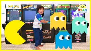 Surprise Ryan with Arcades Machine PacMan Galaga and more [upl. by Guadalupe]