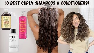 10 Shampoo amp Conditioners for CurlyWavy Hair Drug store and High End Options [upl. by Siuqaj]