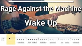 Rage Against the Machine  Wake Up Bass Cover Tabs [upl. by Susy]