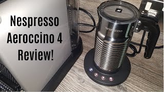 Nespresso Aeroccino 4 Milk Frother Review  Worth upgrading from the Aeroccino 3 [upl. by Acinomal]