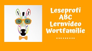 LeseprofiABC  Wortfamilie und Wortstamm Klasse 2 [upl. by Nnair]