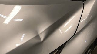 PDR Aluminum Hood Dent [upl. by Haek]