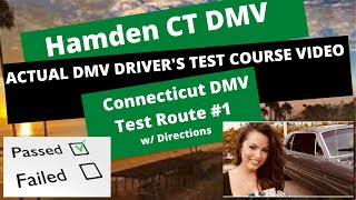 ACTUAL DRIVERS TEST Hamden CT DMV Route 1 Behind Wheel Drivers Training Education Connecticut [upl. by Torie254]