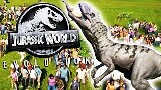 🌍 Jurassic World Evolution  TRex vs Carcharodontosaurus Spinosaurus Indominus Rex Indoraptor [upl. by Ailimat760]