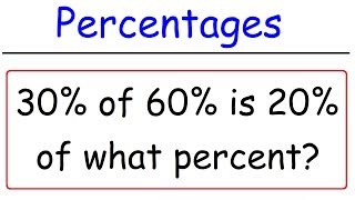 Percentages [upl. by Arob803]