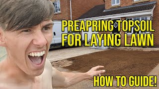 PREP amp LEVELING AN AREA TO LAY TURF HOW TO GUIDE [upl. by Ennagem61]