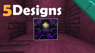 5 Nether Hub Designs for your Minecraft World [upl. by Balkin]