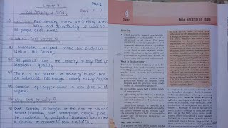 Class 9 Economics Notes Chapter 4  Food Security in Indianotes in discription [upl. by Abrahan903]