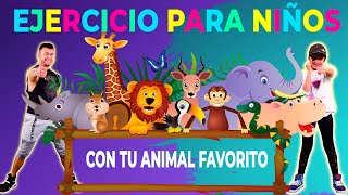 14 Ejercicios FACILES para NIÑOS 😱🏋 Easy Kids Workout 😎 Animal Fitness [upl. by Ticon]