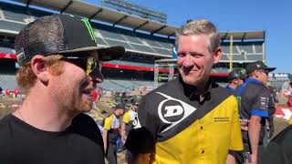 Dunlop Track Walk With Broc Glover  Anaheim 3 2022 [upl. by Fatimah]