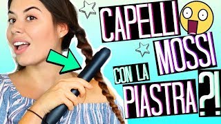 CAPELLI MOSSI CON LA PIASTRA in MENO DI 5 MINUTI  TRUCCHETTI CAPELLI BACK TO SCHOOL 2019 [upl. by Jocelyn335]