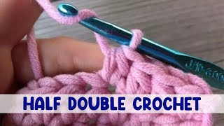 How to Work the Half Double Crochet Stitch HDC [upl. by Anauj866]